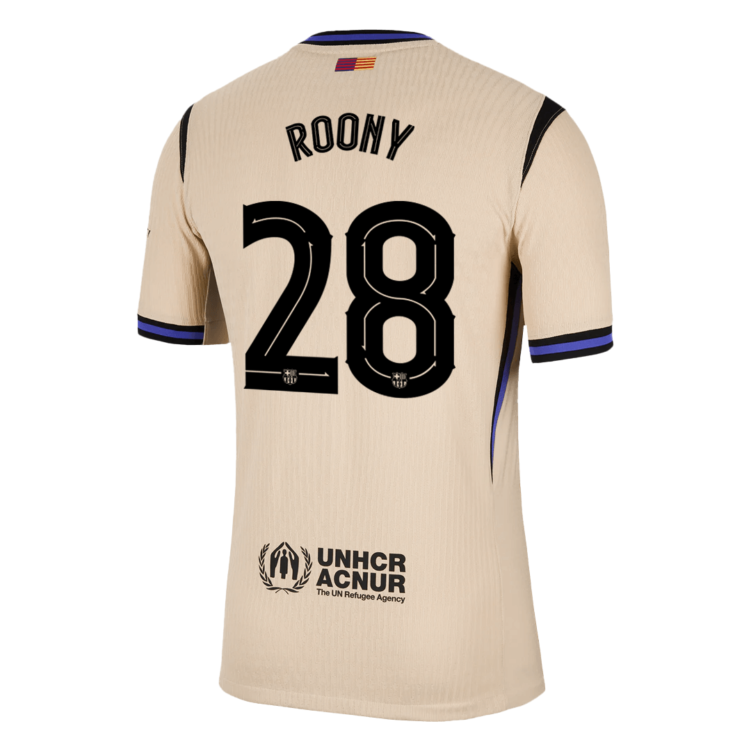 ROONY #28 Men's Barcelona UCL 2025/26 Player Version Away Soccer Jersey - Slim Fit