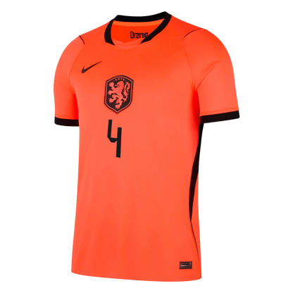 VIRGIL #4 Men's Netherlands World Cup 2026 Home Soccer Jersey