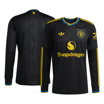 Men's Manchester United 2025/26 Third Away Long Sleeve Soccer Jersey
