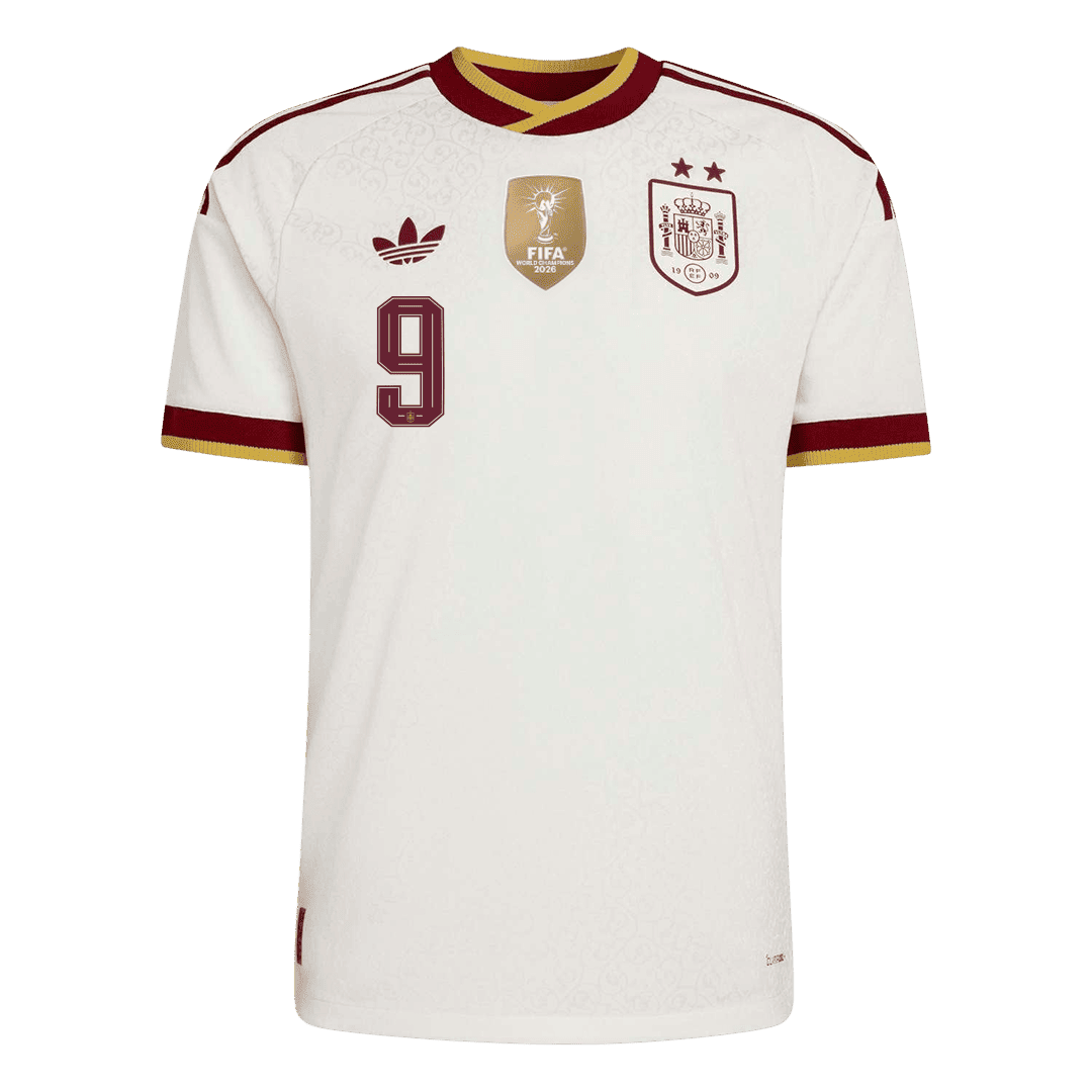 GAVI #9 Men's Spain World Cup 2026 Player Version Champion Edition Away Soccer Jersey