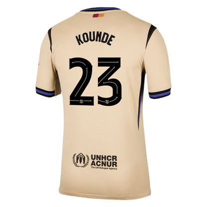 KOUNDE #23 Men's Barcelona UCL 2025/26 Away Soccer Jersey