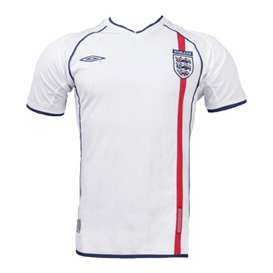 Retro Men's England 2002 Home Soccer Jersey