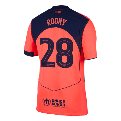 ROONY #28 Men's Barcelona 2025/26 Player Version Third Away Soccer Jersey - Slim Fit