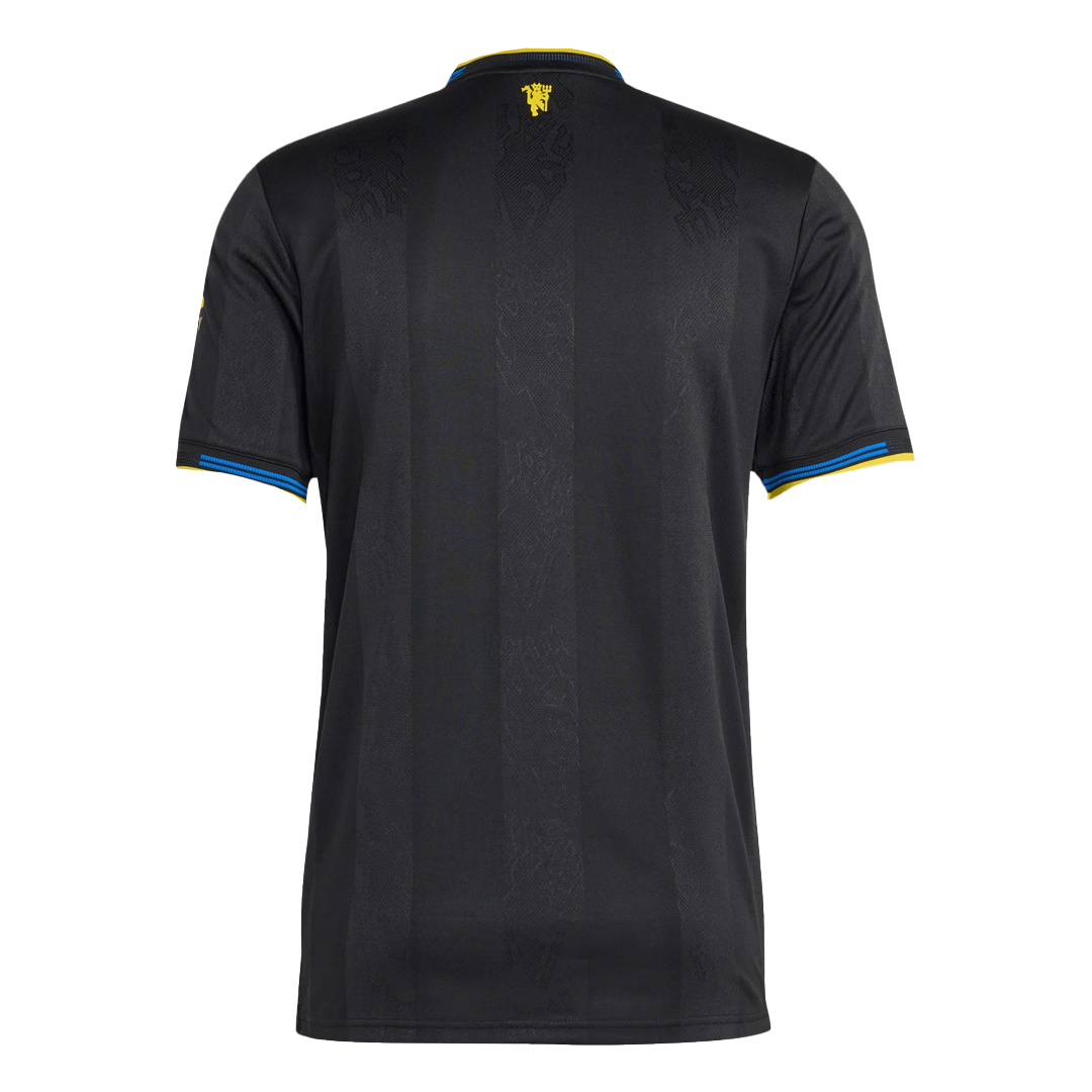 Men's Manchester United 2025/26 Player Version Third Away Soccer Jersey - Slim Fit