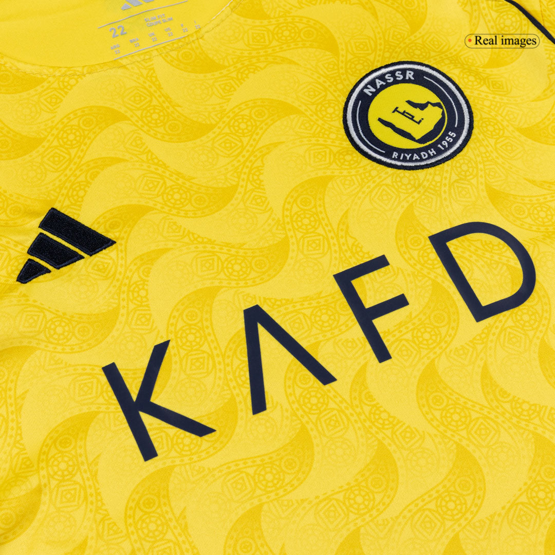 Kid's Al Nassr 2025/26 Home Soccer Jersey Kit
