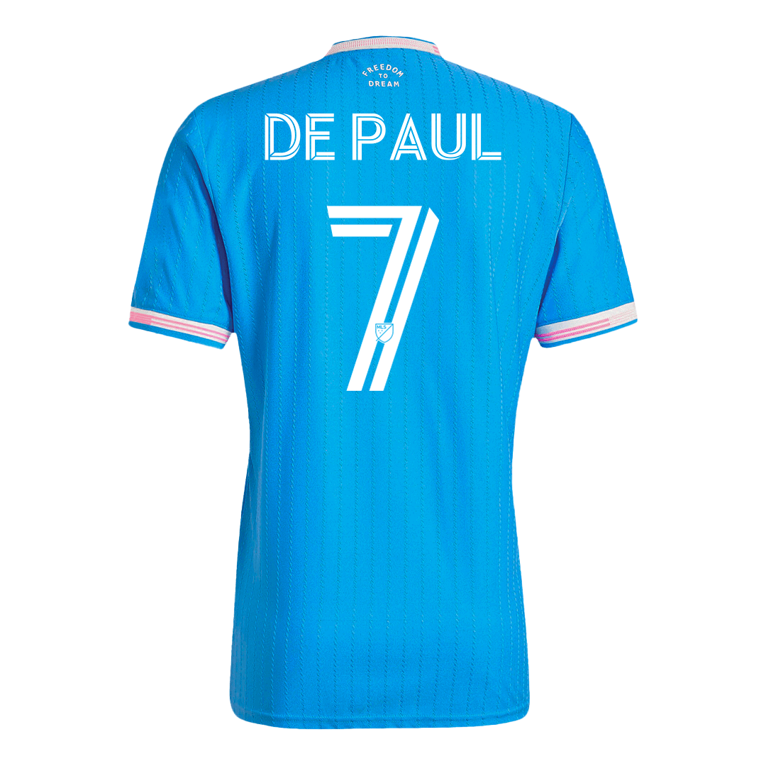 DE PAUL #7 Men's Inter Miami CF 2025 Player Version Third Away Soccer Jersey - Slim Fit