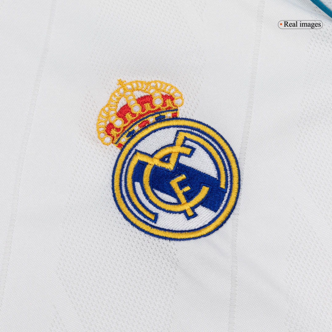 Retro SERGIO RAMOS #4 Men's Real Madrid 2017/18 Home Long Sleeve Soccer Jersey