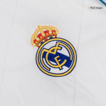 Retro SERGIO RAMOS #4 Men's Real Madrid 2017/18 Home Long Sleeve Soccer Jersey