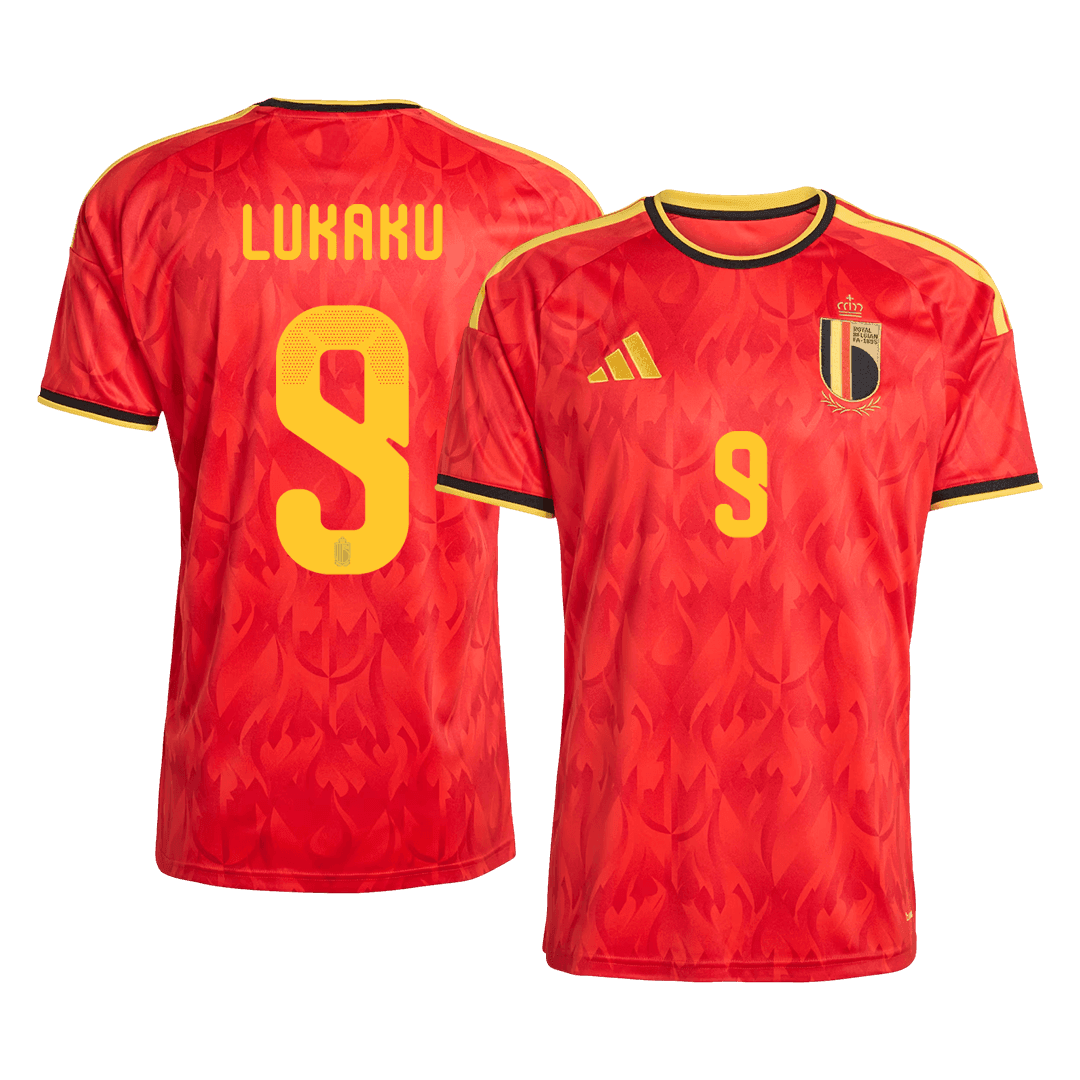 LUKAKU #9 Men's Belgium World Cup 2026 Home Soccer Jersey