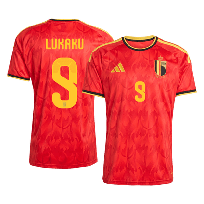 LUKAKU #9 Men's Belgium World Cup 2026 Home Soccer Jersey