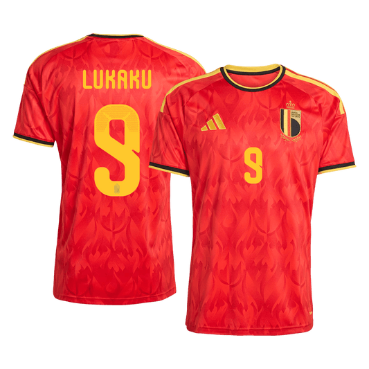 LUKAKU #9 Men's Belgium World Cup 2026 Home Soccer Jersey