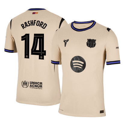 RASHFORD #14 Men's Barcelona UCL 2025/26 Player Version Away Soccer Jersey - Slim Fit