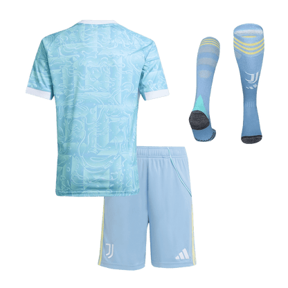 Kid's Juventus 2025/26 Away Soccer Jersey Full Kit