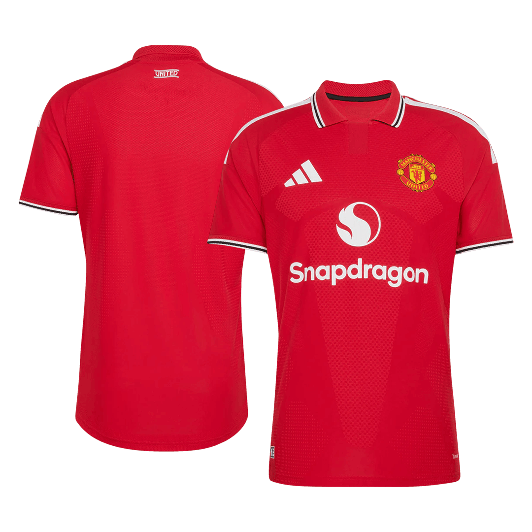 Men's Manchester United 2026/27 Player Version Home Soccer Jersey - Slim Fit