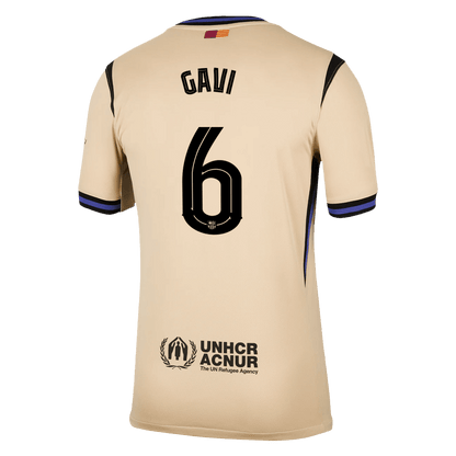 GAVI #6 Men's Barcelona UCL 2025/26 Away Soccer Jersey