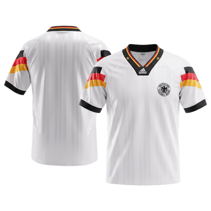 Retro Men's Germany 1992 Home Soccer Jersey