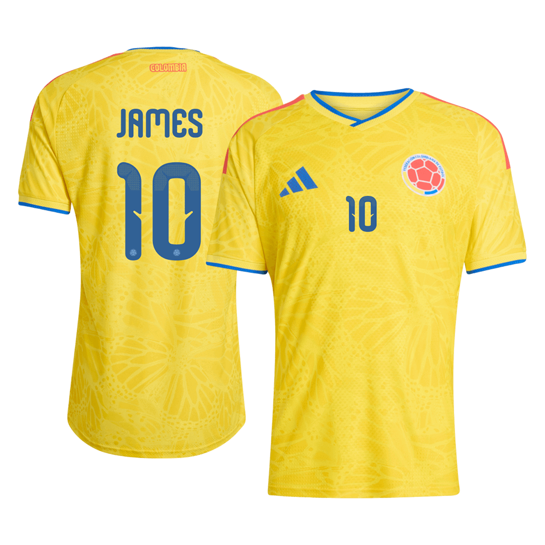 JAMES #10 Men's Colombia World Cup 2026 Player Version Home Soccer Jersey - Slim Fit