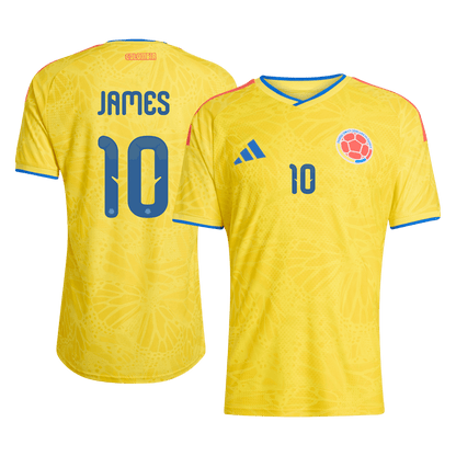 JAMES #10 Men's Colombia World Cup 2026 Player Version Home Soccer Jersey - Slim Fit
