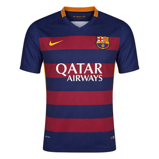 Retro Men's Barcelona 2015/16 Home Soccer Jersey