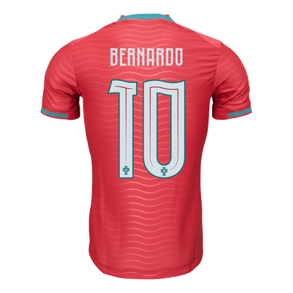 BERNARDO #10 Men's Portugal World Cup 2026 Player Version Home Soccer Jersey - Slim Fit