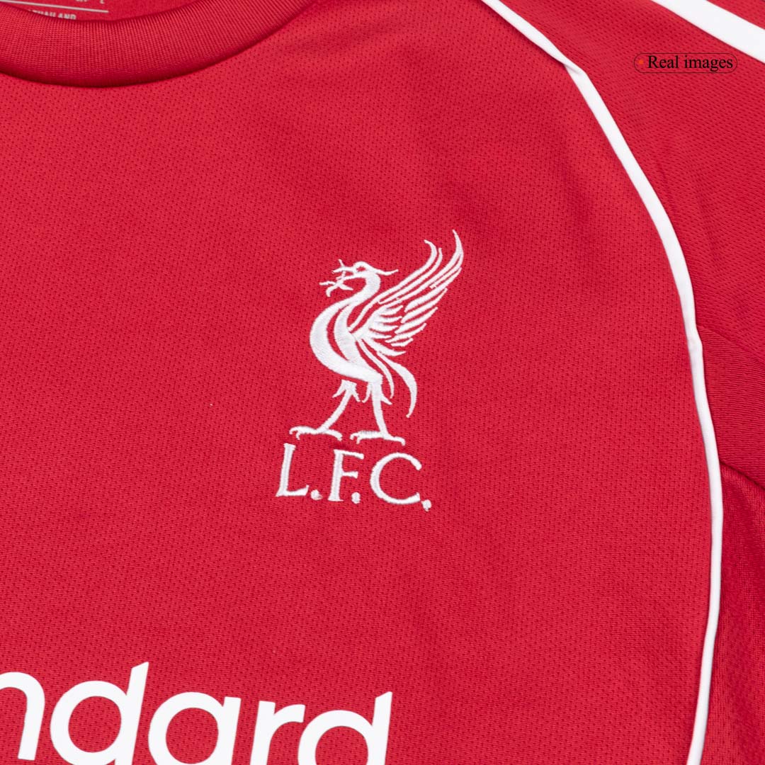 Men's Liverpool 2025/26 Home Long Sleeve Soccer Jersey