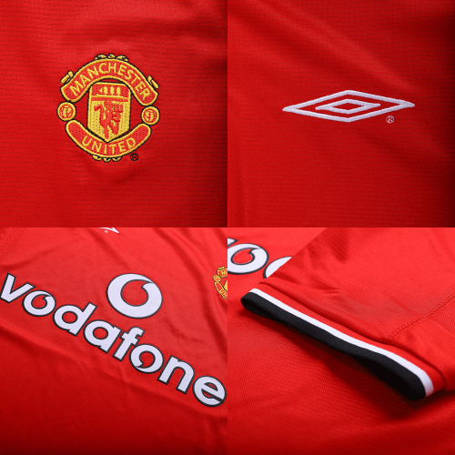 Retro Men's Manchester United 2000/02 Home Soccer Jersey