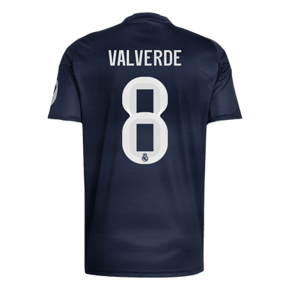 VALVERDE #8 Men's Real Madrid 2025/26 Away Soccer Jersey [PREMIUM]