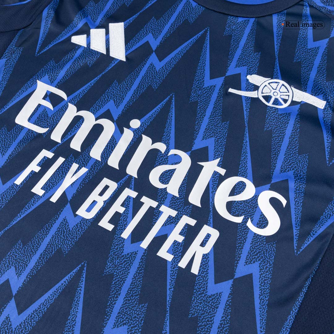 Men's Arsenal 2025/26 Away Long Sleeve Soccer Jersey