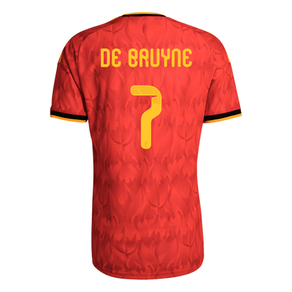 DE BRUYNE #7 Men's Belgium World Cup 2026 Player Version Home Soccer Jersey - Slim Fit