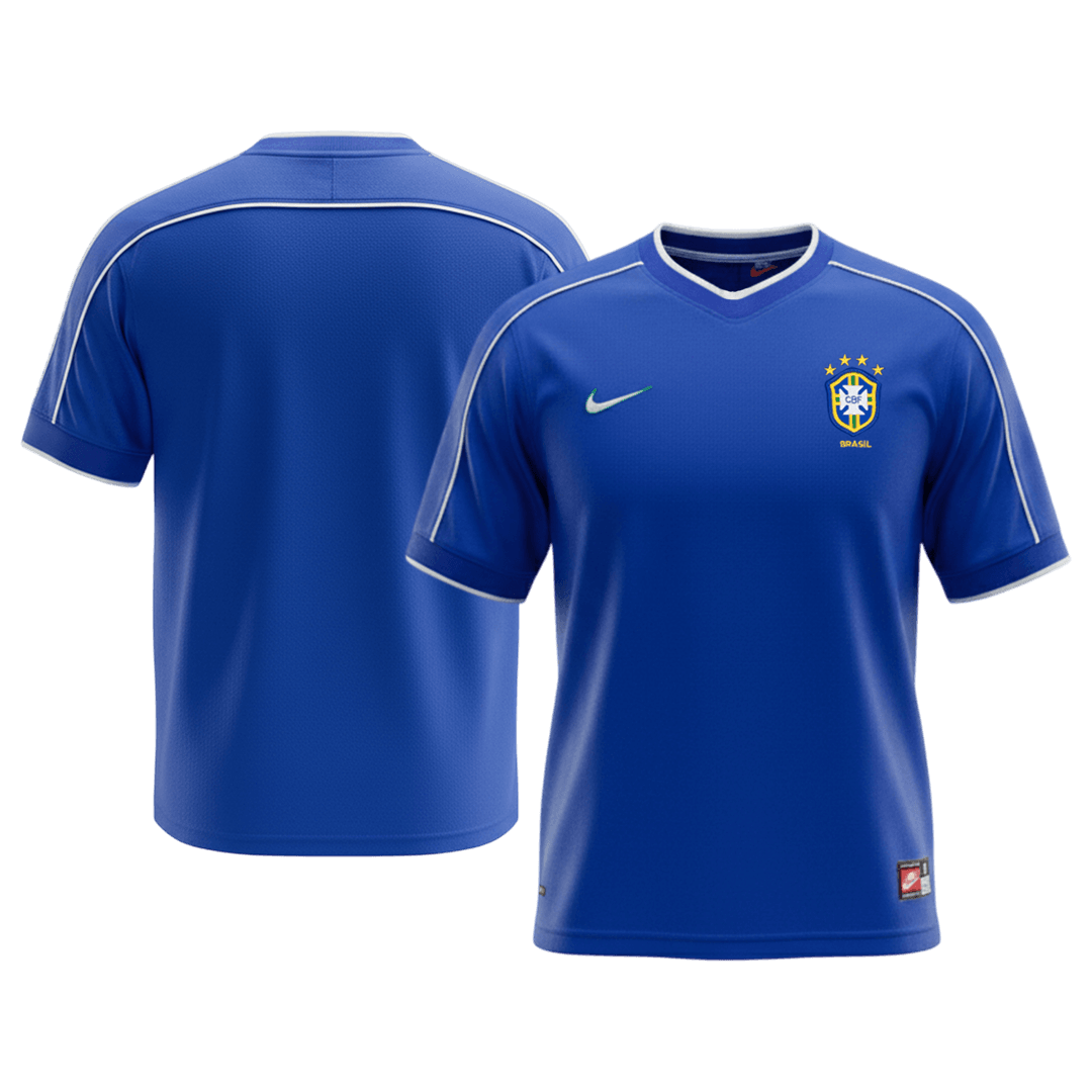 Retro Men's Brazil 1998 Away Soccer Jersey