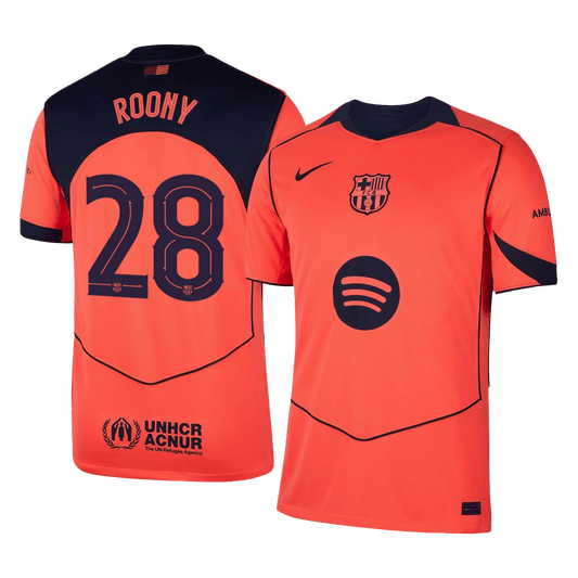 ROONY #28 Men's Barcelona 2025/26 Third Away Soccer Jersey