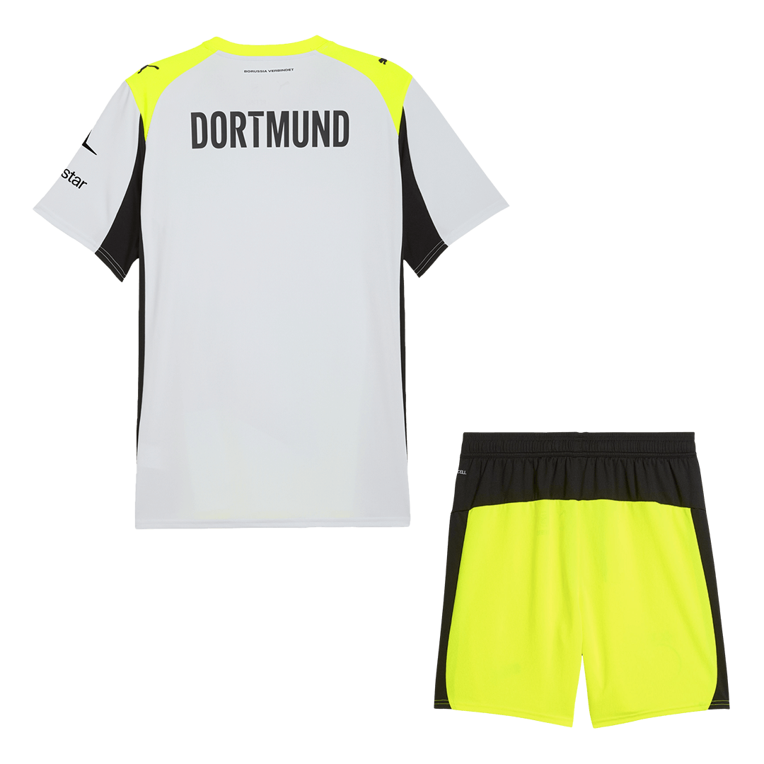 Men's Borussia Dortmund 2025/26 Away Soccer Jersey Kit