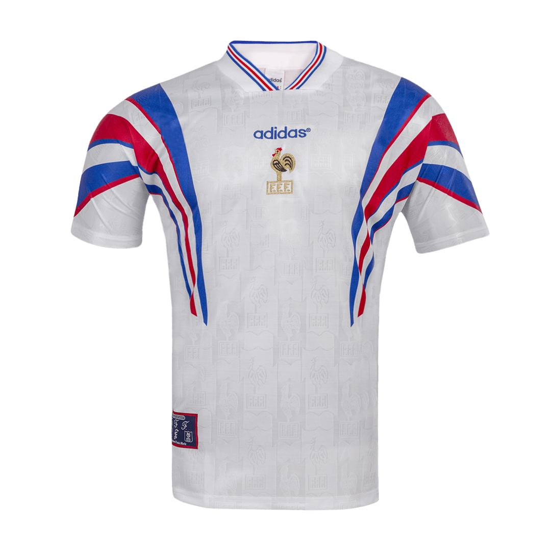 Retro Men's France 1996 Away Soccer Jersey