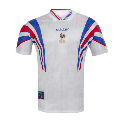 Retro Men's France 1996 Away Soccer Jersey