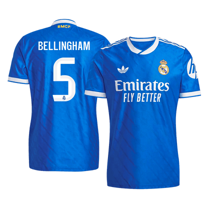 BELLINGHAM #5 Men's Real Madrid 2025/26 Player Version Third Away Soccer Jersey - Slim Fit