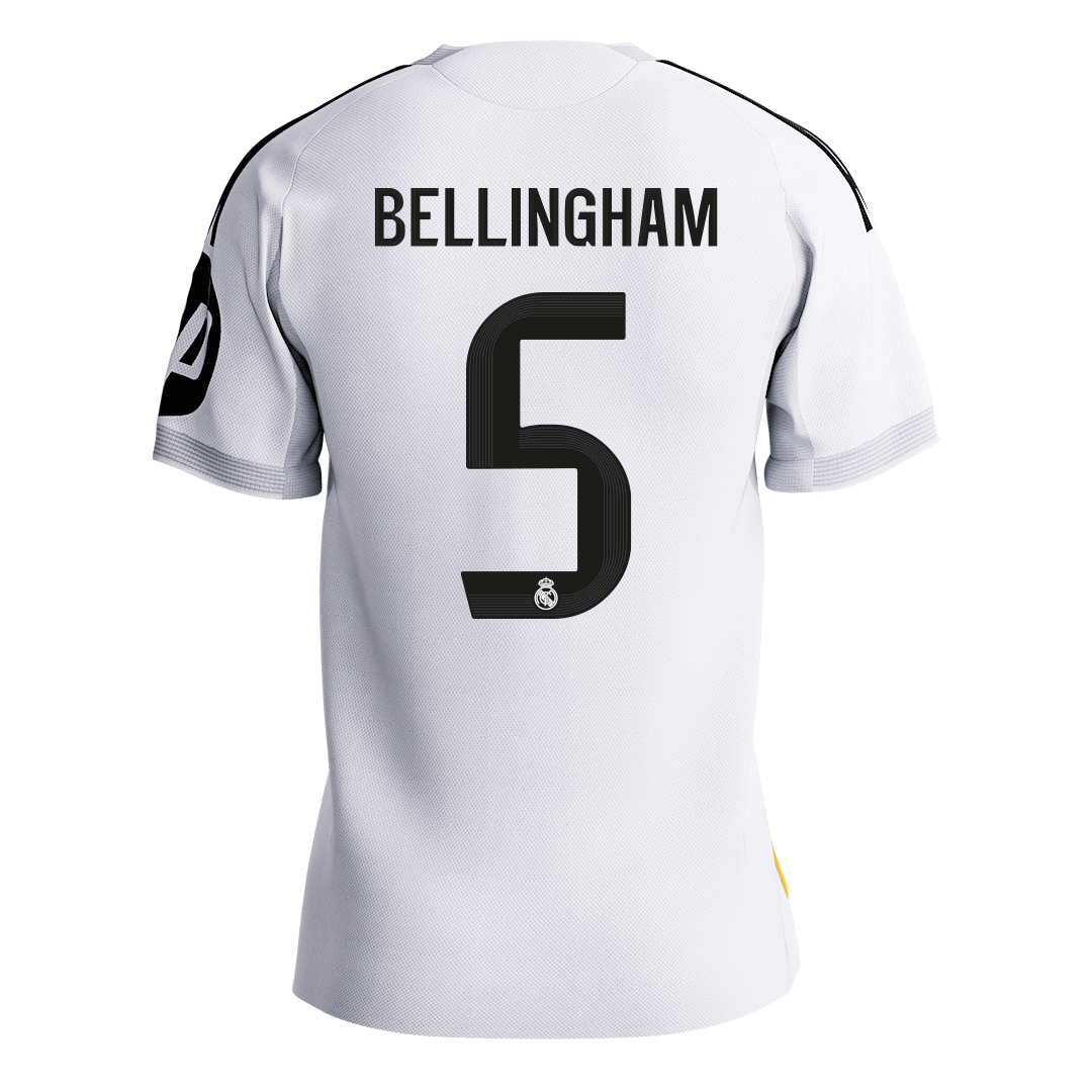 BELLINGHAM #5 Men's Real Madrid 2025/26 Player Version Home Soccer Jersey - Slim Fit [PREMIUM]