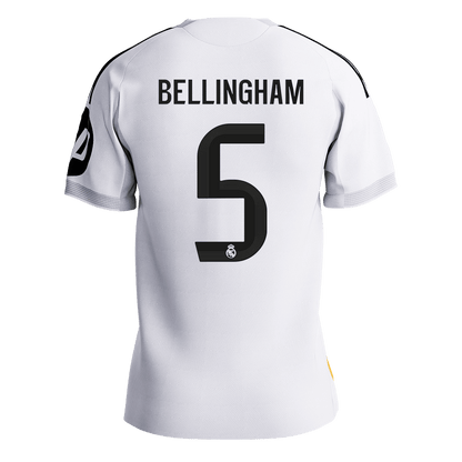 BELLINGHAM #5 Men's Real Madrid 2025/26 Player Version Home Soccer Jersey - Slim Fit [PREMIUM]