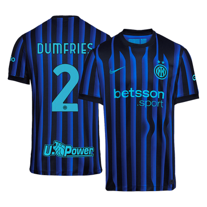 DUMFRIES #2 Men's Inter Milan 2025/26 Home Soccer Jersey