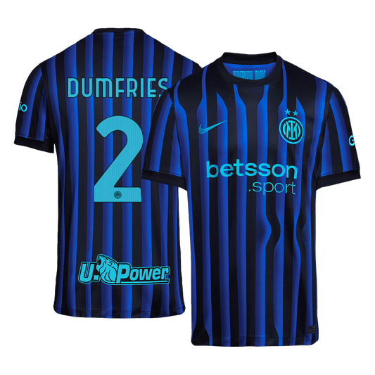 DUMFRIES #2 Men's Inter Milan 2025/26 Home Soccer Jersey