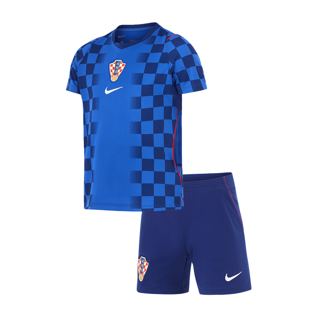 Kid's Croatia World Cup 2026 Away Soccer Jersey Kit