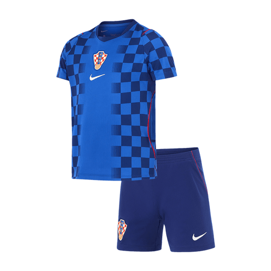 Kid's Croatia World Cup 2026 Away Soccer Jersey Kit