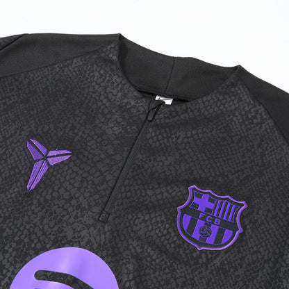 Kid's Barcelona 2025/26 Zipper Sweatshirt Kit