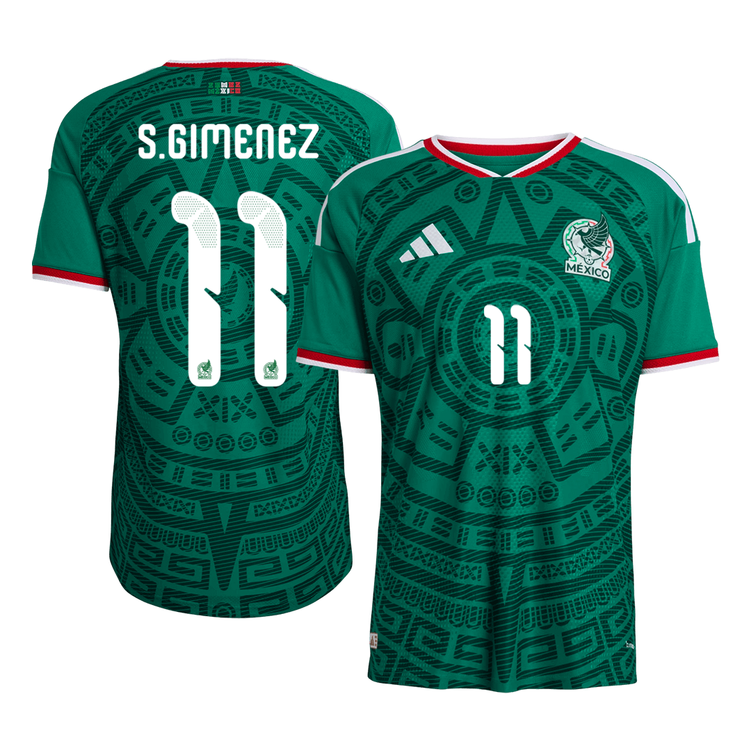 S.GIMENEZ #11 Men's Mexico World Cup 2026 Player Version Home Soccer Jersey - Slim Fit