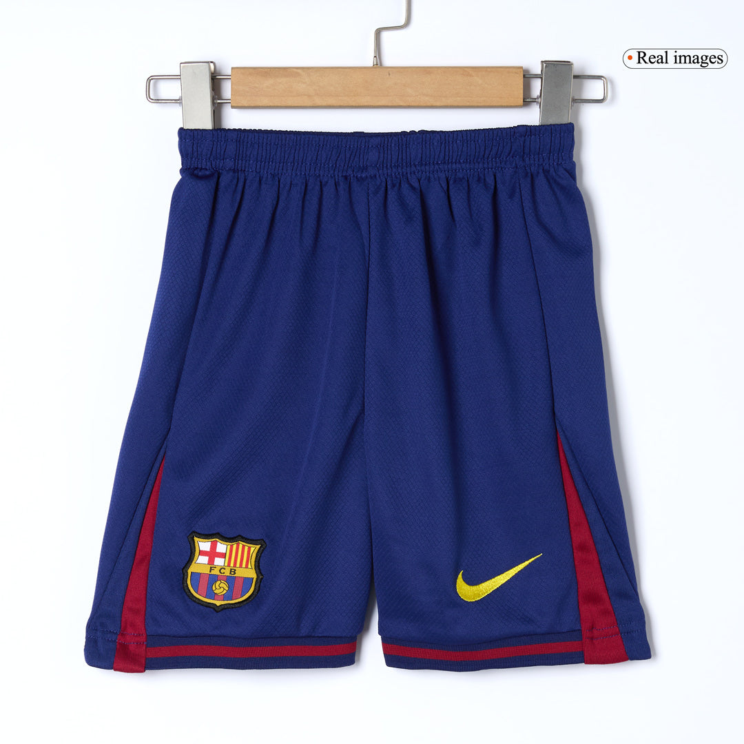 Kid's Barcelona 2025/26 Home Soccer Jersey Kit [PREMIUM]