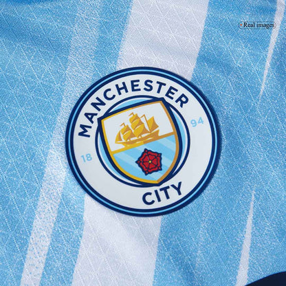 Men's Manchester City 2025/26 Player Version Home Soccer Jersey - Slim Fit