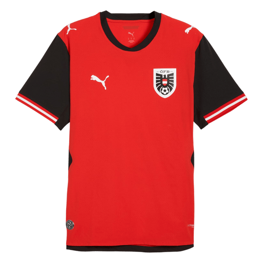 Men's Austria World Cup 2026 Player Version Home Soccer Jersey - Slim Fit