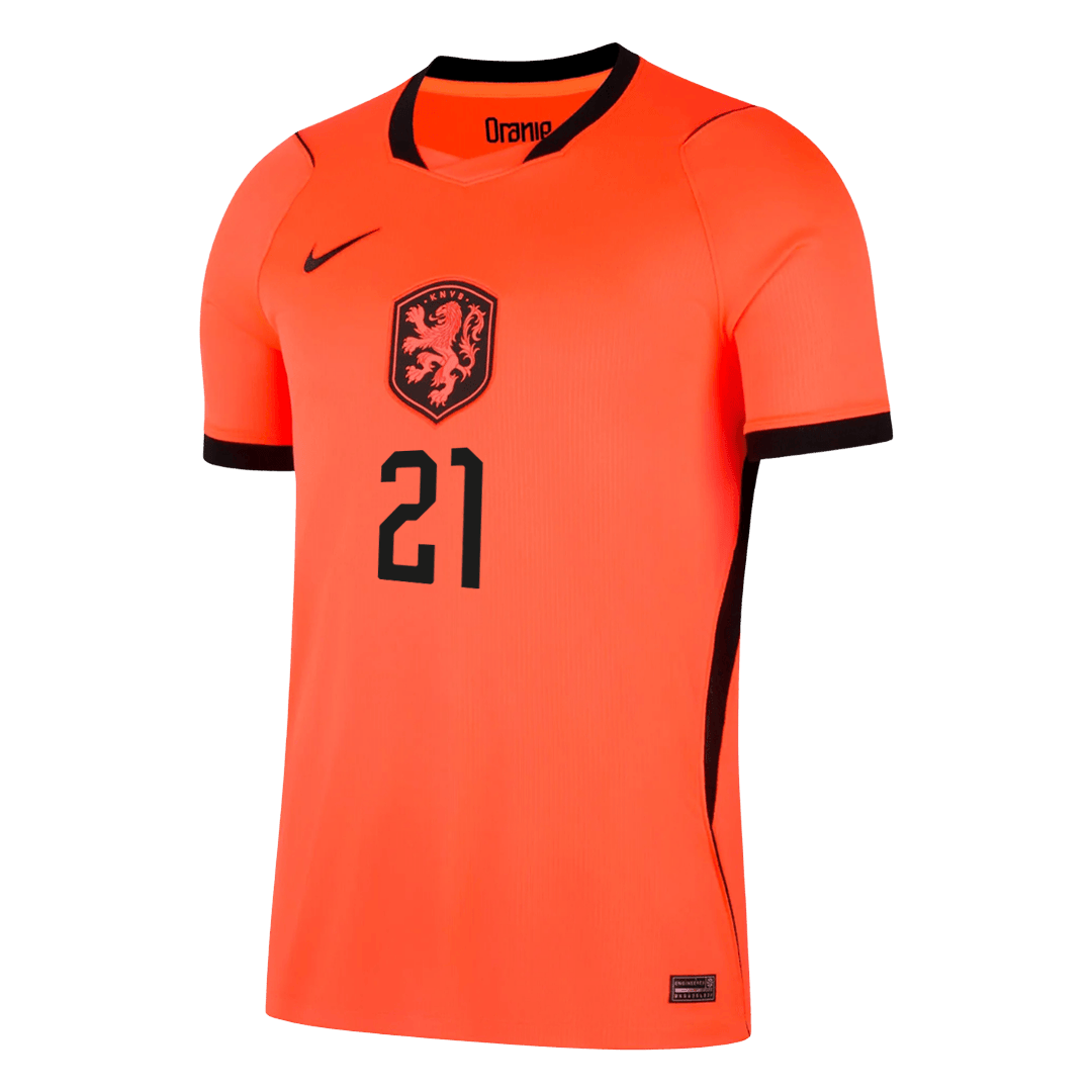 F.DE JONG #21 Men's Netherlands World Cup 2026 Home Soccer Jersey