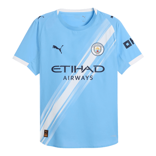 Men's Manchester City 2025/26 Player Version Home Soccer Jersey - Slim Fit