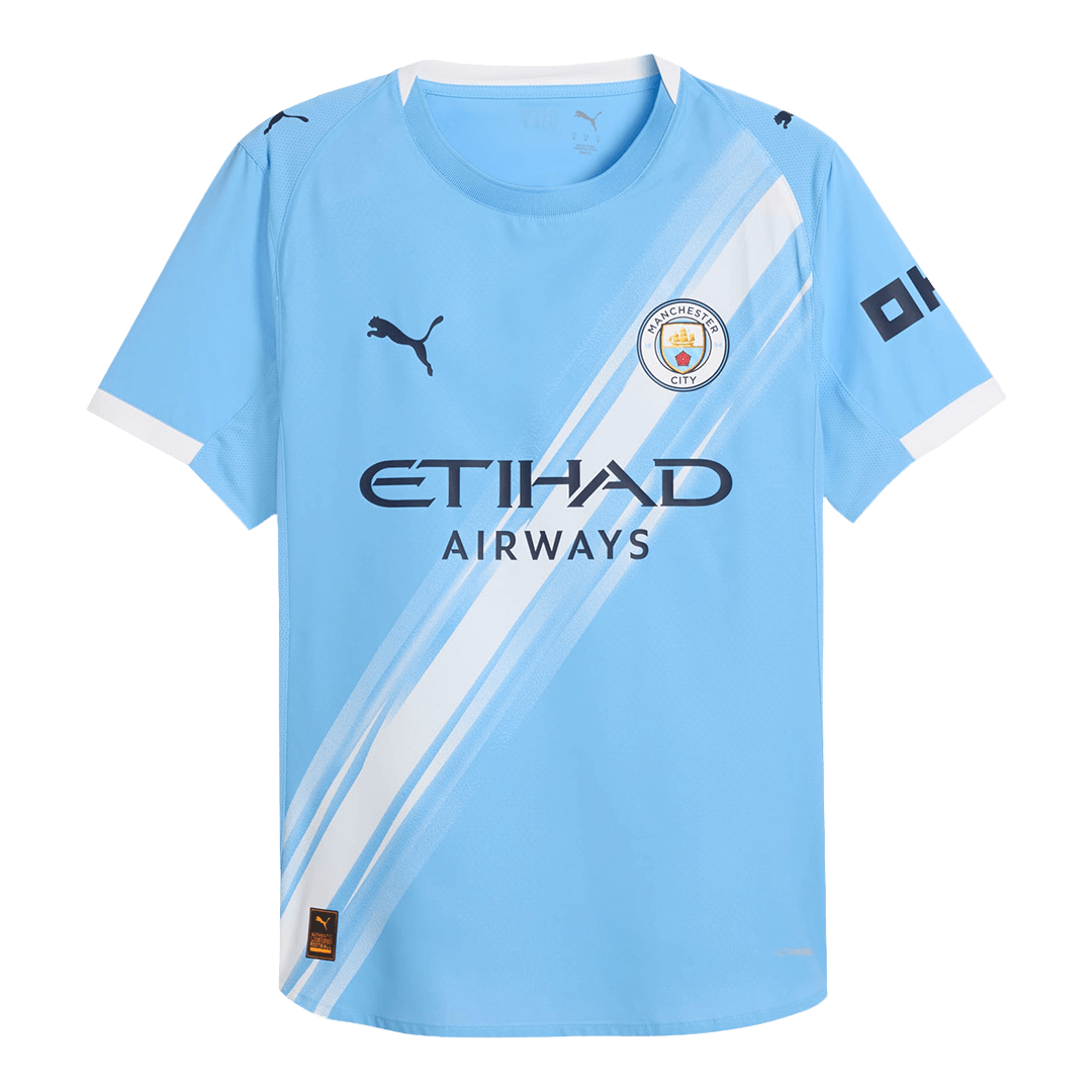 DE BRUYNE #17 Men's Manchester City 2025/26 Player Version Home Soccer Jersey - Slim Fit