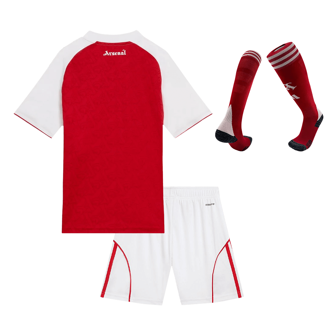 Kid's Arsenal 2025/26 Home Soccer Jersey Full Kit